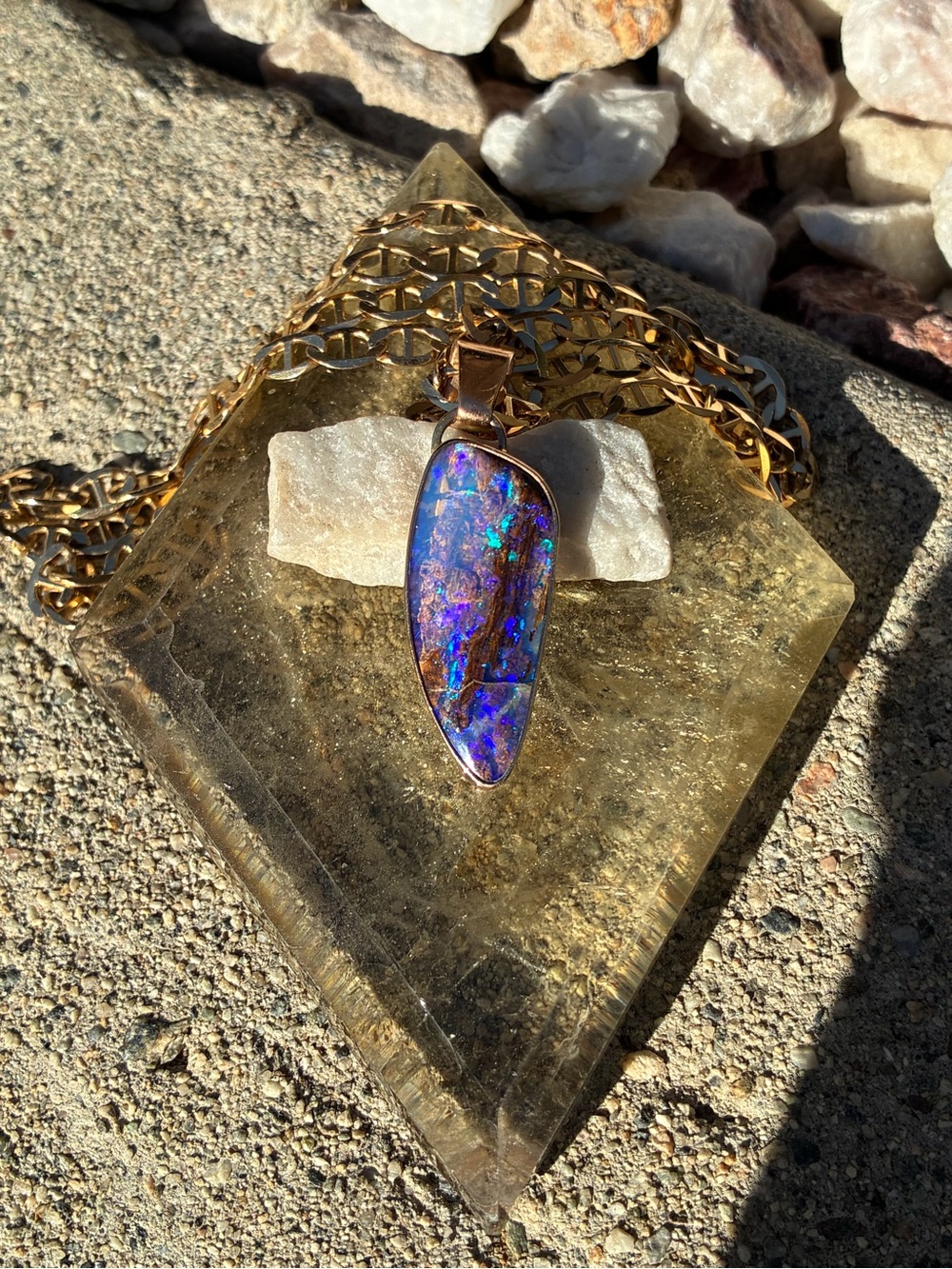 Pipe Opal Pendant (14K Gold) - Picture 16 of 16